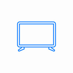 television screen icon sign vector
