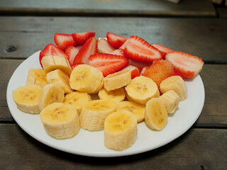 Strawberry and banana