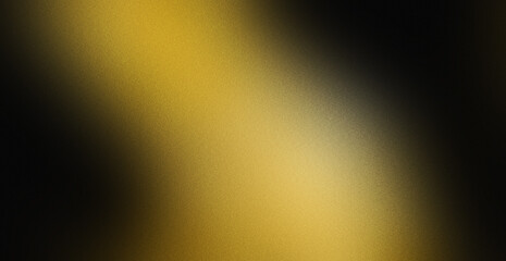 Abstract Gold and Black Gradient Background with Noise Texture. Luxury Poster Header Cover Wallpaper Banner Backdrop Design.