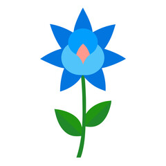 speedwell first love spike  vector on-white