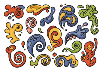 Obraz premium Colorful Pixelated Abstract Illustration Ornament Design Isolated On Black Background