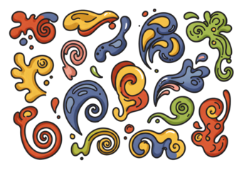 Colorful Pixelated Abstract Illustration Ornament Design Isolated On Black Background