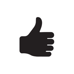 Thumbs Up Hand Gesture Icon, Positive Approval Symbol Vector Illustration