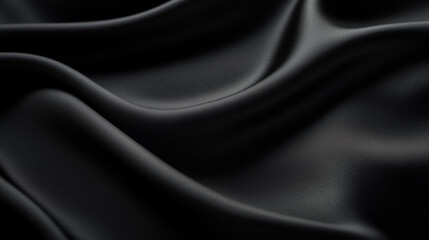 Fototapeta premium シックな黒布の背景 / Black Fabric Background