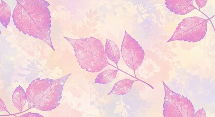 seamless background with leaves