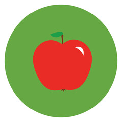 red apple vector illustration