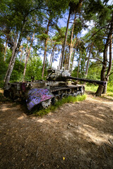 Verlassene amerikanische Panzer