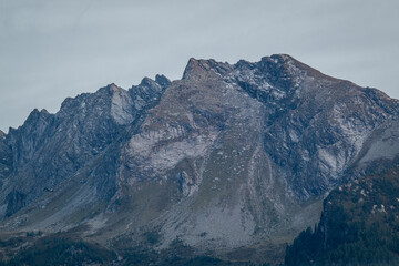 View from Bad Hofgastein to Bad Gastein on the Austrian Alps