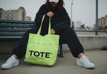 Urban Tote Bag Mockup