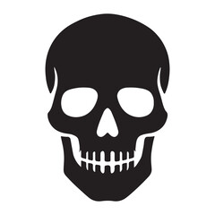 Obraz premium Vector art of skull, a symbol of mortality and danger