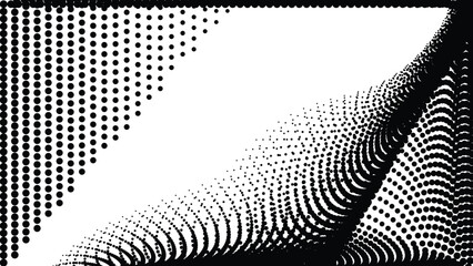 Black and White Halftone Abstract Background for Modern Digital Graphic Design and Creative Visual Artwork