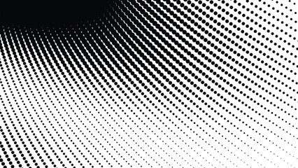 Black and White Halftone Abstract Background for Modern Digital Graphic Design and Creative Visual Artwork