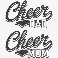 Cheer Mom Svg, , Cheer Dad Svg Megaphone Svg, Pom Pom Svg, Pompom, Cheer Cone, Cricut Cut Files, Silhouette, Sublimation, Cheerleader Team