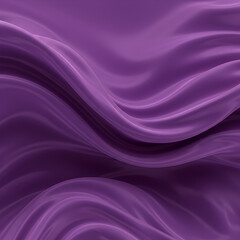 Abstract Purple Silk Fabric Background With Smooth Flowing Waves