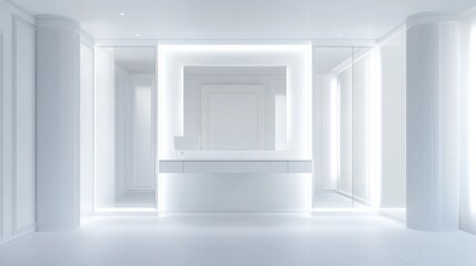 Modern white interior design
