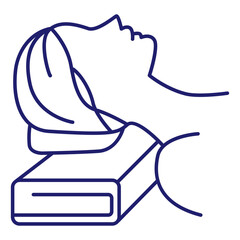 Vector graphic. Editable stroke size. Icons in flat, contour, outline, thin and linear design. Spa treatments. Simple isolated icon. Concept illustration. Sign, symbol, element. Eps 10. 