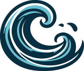 Ocean waves. vector illustration
