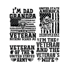 Patriotic Veteran's Day Prints: A collection of striking patriotic prints and designs honor veterans and their families. Illustrated with imagery such as the American flag, a determined soldier.