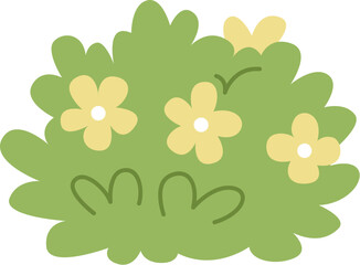 vector illustration of a green plant