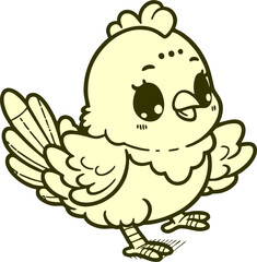 funny cartoon chicken