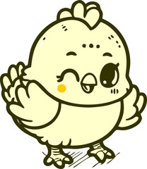 funny cartoon chicken