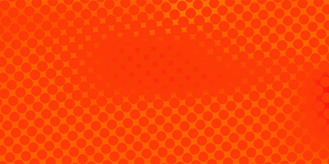 Dots halftone orange color pattern gradient texture with technology digital background. Dots pop art comics with summer background.