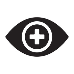 Obraz premium Vector art of eye care symbol for vision health concept
