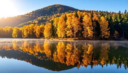 Autumn lake reflections (2)