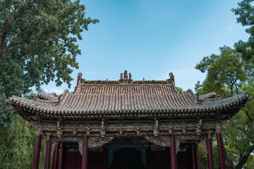 traditional chinese temple and architecture art
