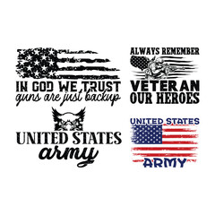 Patriotic US Veteran Army Tee &ndash; Military Service Graphic