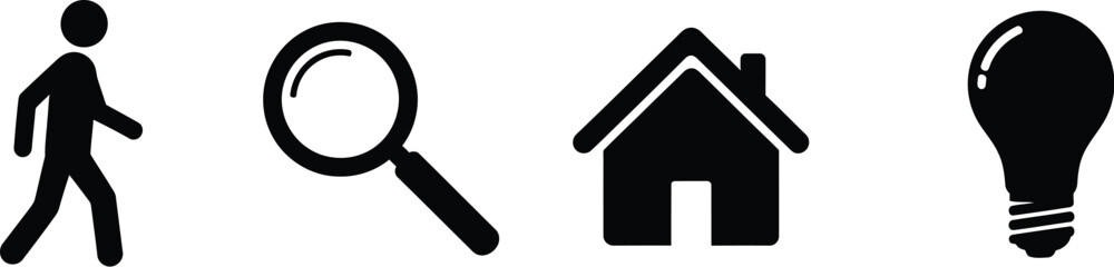 Abstract circular pattern digital art design minimalist geometric shape background silhouette