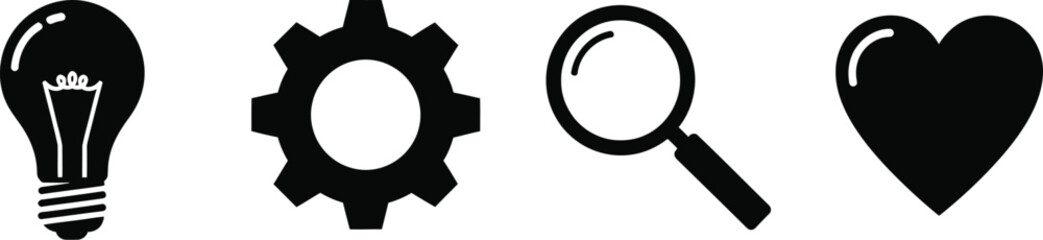 Abstract abstract shapes symbols and textures for creative projects and design elements silhouette