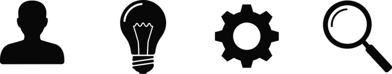 Abstract glowing circles ethereal light spheres cosmic energy abstract art silhouette