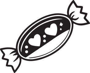 Kids love candy Baby chocolate vector flat icon