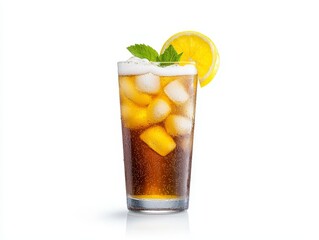 Refreshing iced tea with lemon perfect summer beverage for quenching thirst cool