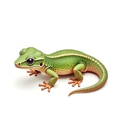 Fototapeta premium Minimalist Realistic Lizard Design with Subtle Natural Tones