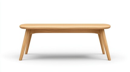 Fototapeta premium Rustic wooden table against pristine white backdrop study in texture and simplicity