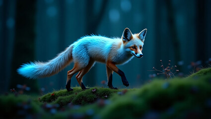 Fototapeta premium The Bioluminescent Fox