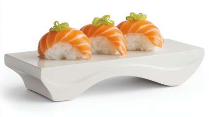 Delicious sashimi platter exquisite salmon and rice bowl presentation fresh