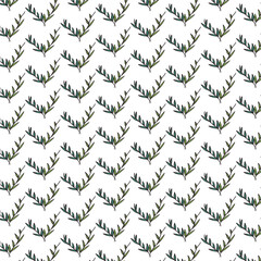 Chevron Green Leaf Pattern Seamless Background
