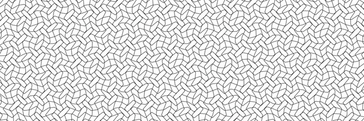 Seamless abstract pattern with interlocking wave lines and geometric grid shapes perfect for backgrounds, wallpapers, and modern design projects vector illustration
