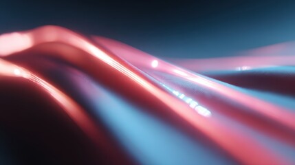 Creative innovation and futuristic digital concept, glowing abstract patterns, flat minimal composition