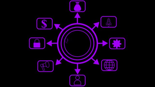 QUALITY concept represented ,performance metrics, and business insights from large data sets ,network , business ,technology concept animation technology background