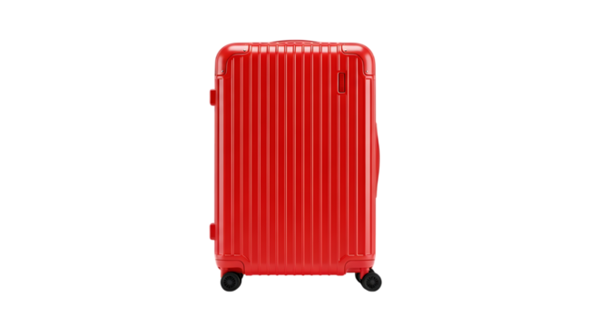 hard shell suitcases with telescopic handles and wheels are displayed against a clean white background ready for travel and adventure	
