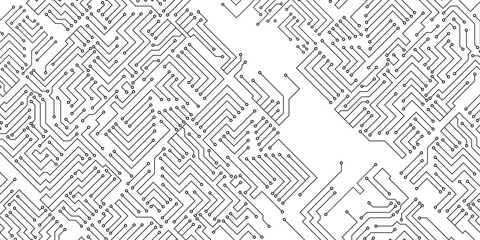 Circuit Board Technology Copy Space Vector Background.