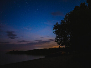 night sky with clouds