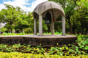 Japan Hiroshima Peace Park memorial Bell