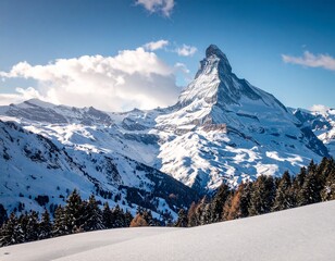 スイスの雪山イメージ