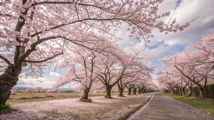 Obraz premium cherry blossom trees