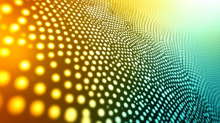 An abstract background of glowing dots and lines, conveying a sense of technological progress, is suitable for topics related to science and the future.